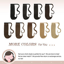 Load image into Gallery viewer, FESHFEN Ponytail Extension 18" Wrap Around Hair Ponytails Long Straight Ponytail Hair Extensions Synthetic Clip in Pony Tail Extensions Medium Chestnut Brown Hairpiece for Women Girl