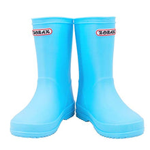 Load image into Gallery viewer, Zorax - UK6 Kids - EU24 - Blue Boys Girls Waterproof Non-Slip Kids Wellies Unisex Children Wellington Boots Motorbike Rain Boots Kids Rain Shoes