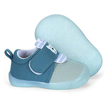 Load image into Gallery viewer, MASOCIO Baby Boy Shoes Infant Toddler First Walking Shoes Trainers 6-12 Months Size 2.5 UK Child Blue (Size Correction 3 to 2.5)