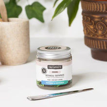 Load image into Gallery viewer, TRUTHPASTE Original Natural Zero Waste Toothpaste. Eco Friendly & Plastic Free. Vegan. Fluoride Free, SLS Free. with neem & Aloe Vera. Suitable for Sensitive Teeth. (Peppermint & Wintergreen 100ml)