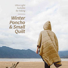 Load image into Gallery viewer, Adult Wearable Sleeping Bag - Hoodie Blanket, Honcho Poncho Warm Cover Coat, for Cold Weather Outdoors, Home or Office Use