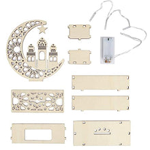 Load image into Gallery viewer, Ramadan Lights, Ramadan Decorations for Home, Eid Mubarak Ramadan LED Night Light Desktop Decorative Lamp Wooden Muslim Islam Ornament Lantern for Festival Party Supplies