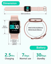 Load image into Gallery viewer, GRV Smart Watch,Fitness Watch with Heart Rate Monitor,Sleep Tracker,Sports Fitness Tracker Watch Pedometer Call SMS Notification Smartwatch for Women Men