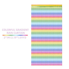 Load image into Gallery viewer, Pajaver Metallic Tinsel Curtains, Rainbow Foil Curtain, Backdrop Fringe Curtains, Door Window Backdrop Decorations for Birthday Wedding Party Favors Supplies (Multicolor B)
