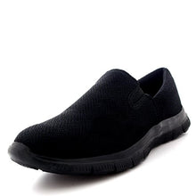 Load image into Gallery viewer, Womens Walking Lightweight Casual Mesh Slip On Loafer Sports Trainers - Black - UK3/EU36 - BS0175