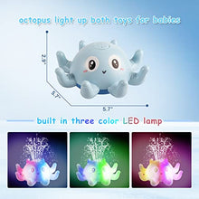 Load image into Gallery viewer, Baby Bath Toys, Electric Octopus Spray Swimming Pool Water Squirt Toy, LED Light up Bath Tub Toys, Gifts for Kids Toddler Infant, Girls and Boys Bath-time
