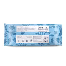 Load image into Gallery viewer, Pura Flushable Baby Wipes 100% Plastic Free, 99% Water, Suitable for Sensitive Skin & Eczema Prone Skin, Hypoallergenic. Biodegradable, Compostable, Vegan. 10 x 70 per pack, (700 Wet Wipes)