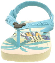 Load image into Gallery viewer, Havaianas Unisex Baby Disney Classics II Flip-Flop, Beige Straw/Blue, 1/2 UK Child