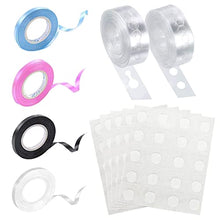 Load image into Gallery viewer, Balloon Garland Accessories Kit, DIY Balloon Arch Accessory Including 2 Rolls 5 Meters Balloon Tape Strip, 100PCS Balloon Glue, 4 Rolls 5M Colourful Ribbon