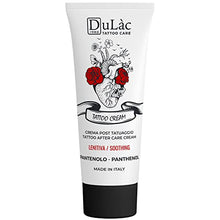 Load image into Gallery viewer, TATTOO AFTERCARE CREAM Dulàc - Made In Italy with Panthenol (5%) and Natural Active Ingredients, without Silicones and Parabens, Promotes Skin Regeneration, Protects and Moisturises the Skin