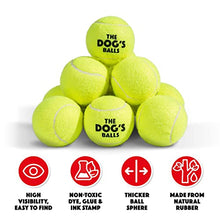 Load image into Gallery viewer, The Dog's Balls, Dog Tennis Balls, 12-Pack Yellow Dog Toy, Strong Dog & Puppy Tennis Ball