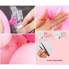 Load image into Gallery viewer, Sylbapestry Pink Balloon Arch Kit Balloon Garland 122pcs White Pink Gold Rose Bling Balloon Strip Birthday Wedding Party Backdrop (pink)