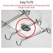 Load image into Gallery viewer, Metaltex Shelf Mug Holder, Polytherm Coated, Silver, SpiderMug