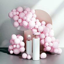 Load image into Gallery viewer, 125Pcs Macaron Pink Balloon Arch Garland Kit,5M Balloon Garland Kit 5 Inch 10 Inch 12 Inch 36 Inch Baby Pink Pastel Latex Balloons for Photo Shoot Valentine Xmas Baby Shower Wedding Birthday Party
