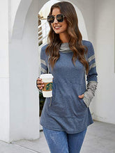 Load image into Gallery viewer, iChunhua Thumb Hole Tops Women Hoodie Tops Sale Clearance UK Blue XL