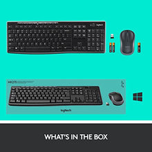 Load image into Gallery viewer, Logitech MK270 Wireless Keyboard and Mouse Combo for Windows, 2.4 GHz Wireless, Compact Mouse, 8 Multimedia and Shortcut Keys, 2-Year Battery Life, for PC, Laptop, QWERTY UK English Layout - Black