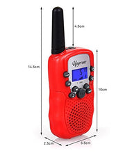 Load image into Gallery viewer, Upgrow Walkie Talkies 8 Channel 2 Way Radio Kids Toys Wireless 0.5W PMR446 Long Distance Range Walkie Talkie for Field Survival Biking and Hiking (T388-Red)