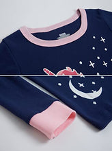 Load image into Gallery viewer, Girls Pyjamas Set Christmas Toddler Clothes Cotton Sleepwear Cute Nightwear Long Sleeve PJs 2 Piece Outfits for Kids Age 7-8 Years
