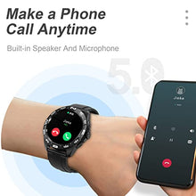 Load image into Gallery viewer, FMK Smart Watch Fitness Full Touch Screen Watch for Men, Call Dial and Text Notification Smart Watch with 24h Heart Rate Blood Pressure Sleep Monitor, IP68 Waterproof Pedometer for iOS Android