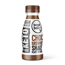 Load image into Gallery viewer, Boostballs Keto Shake, Ready To Drink Chocolate Brownie Shake, Vegan, Keto, Low Sugar Shake, Pack of 12, 310 ml