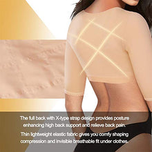 Load image into Gallery viewer, BRABIC Shaper Tops for Women Arm Compression Post Surgery Front Closure Bra Tank Top Shapewear - Beige - XL