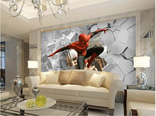 Load image into Gallery viewer, Custom 3D Photo Wallpaper Batman Iron Man Wallpaper Spiderman Mural Mural Boy Bedroom Living Room TV Background Wall Room Decoration