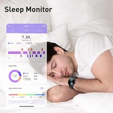 Load image into Gallery viewer, AZTTKIA Smart Watch, Fitness Tracker with 1.3''Full Touch Screen, Activity Trackers with 24/7 Heart Rate, Sleep Monitor, Step Counter for Men Women Kids, IP68 Waterproof Sport Watch for iOS Android