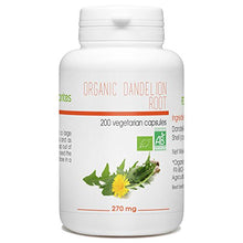 Load image into Gallery viewer, Organic Dandelion Root - 270mg - 200 vegetable capsules
