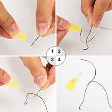 Load image into Gallery viewer, 85 Pieces Hair Extensions Clip Wig Making Set, Includes 50 U-Shape Snap Clips, 10 Curved Needles, 20 T-Pins, 3 Rolls Weaving Thread, 2 Needle Threader for Wig Making Hair Extensions