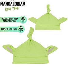Load image into Gallery viewer, Star Wars Baby Clothes for Girls and Boys 0-24 Months, Baby Yoda Cotton Sleepsuits with Cute Hat, Official Star Wars Clothing, Baby Gifts Ideas (Green, 0-3 Months)