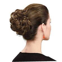 Load image into Gallery viewer, 1PC Wavy Curly Messy Hair Bun Extensions Scrunchie Hair Bun Updo Hairpiece Hair Ribbon Ponytail Hair Extensions For Female Girls(Ash Blonde)