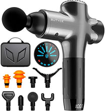 Load image into Gallery viewer, Massage Gun Deep Tissue Percussion Muscle Massage Gun for Athletes,Super Quiet Portable Electric Sport Massager,Handheld Deep Tissue Massager of Y8 Pro Max (Gray)