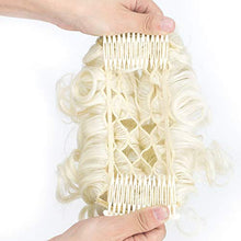 Load image into Gallery viewer, ZAIQUN Short Messy Curly Dish Hair Bun Extension Easy Stretch hair Combs Clip in Ponytail Extension Scrunchie Chignon Tray Ponytail Hair piece Wig Hairpieces
