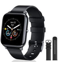 Load image into Gallery viewer, Smart Watch Fitness Tracker with Heart Rate Monitor Fit Bitwatches Ladies Sports Watch Elegant Lets Fit Smartwatch for Men Women for Android iOS-Black