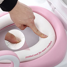 Load image into Gallery viewer, GRANDMA SHARK Kids Toilet Potty Training Chair, Anti-Slip Potty Training Toilet Chair with Foldable for Kids Toddler Unisex (Pink)