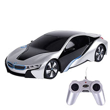 Load image into Gallery viewer, RASTAR 48400 BMW I8 1:24 Remote Control Car, Black & White, Scale
