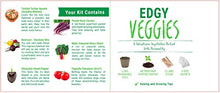 Load image into Gallery viewer, Edgy Veggies Gift Seed Kit. 6 Voluptuous Vegetables Packed with Personality. Easy to Grow.