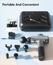 Load image into Gallery viewer, AERLANG Massage Gun, Deep Tissue Muscle Massager for Athletes, 8H Rechargeable Percussion Massager, 30Db Super Quiet Hand-Held Massager with Carrying Case, 24V High-Intensity Vibration