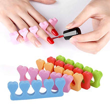 Load image into Gallery viewer, 20 Pcs Toe Separators Finger Separators, Soft Sponge Toe Separator for Painting Nails, Toe Nail Separator, Toes Separators Pedicure, Toe Finger Dividers for Women Nail Art Pedicure Manicure