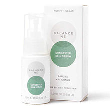 Load image into Gallery viewer, Balance Me Congested Skin Serum – Acne & Spot Gel For All Skin Types - With Moringa & Eucalyptus To Reduce Redness & Calm Inflamed Skin - 100% Natural – Vegan & Cruelty Free – Made In UK – 15ml