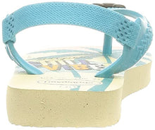 Load image into Gallery viewer, Havaianas Unisex Baby Disney Classics II Flip-Flop, Beige Straw/Blue, 1/2 UK Child
