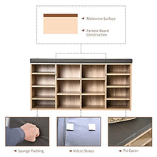 Load image into Gallery viewer, HOMCOM Multi-Storage Shoe Rack w/ 14 Compartments Cushion Moving Shelves Solid Frame Foot Pads Home Office Tidy Organisation Boots Trainers Brown