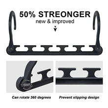Load image into Gallery viewer, AOLIGEI 20pcs Clothes Hangers Space Saving, Wardrobe Hangers Organisers Non Slip Magic Hangers Closet 9.5" x 4"