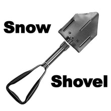 Load image into Gallery viewer, AA Emergency Winter Car Kit AA5281 - Folding Snow Shovel, 9-LED Torch, Foil Blanket, Hi-Vis Vest, Rain Poncho, Booster Cables, Pair Snow Grips