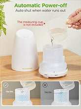 Load image into Gallery viewer, InnoGear Essential Oil Diffuser, 150ml Ultrasonic Humidifier Adjustable Mist Mode Quiet Operation Waterless Auto-Off for Home Office Yoga (Basic White)