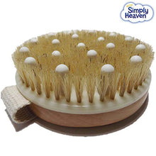 Load image into Gallery viewer, Simply Heaven Dry Skin Body Brush with Natural Bristles, Remove Dead Skin Cells and Toxins, Stimulate Blood Circulation, Improve Lymphatics, Exfoliate, Dry Brushing Cellulite Wet Dry Brush Treatment