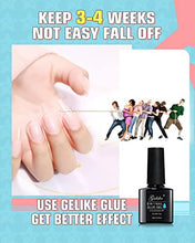 Load image into Gallery viewer, Gelike Soft Gel Full Cover Tips Kit for Soak Off Nail Extensions, 550 Pcs Clear Medium Coffin Jelly Tips False Press on Nails, 11 Sizes