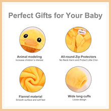 Load image into Gallery viewer, MICHLEY Hooded Baby Girl Romper Winter and Autumn Flannel Jumpsuits Animal Cosplay Infant Toddler Costume yazi, Duck, Size 100 (age: 19-24months)