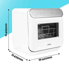 Load image into Gallery viewer, Baridi Mini Portable Tabletop 6L Dishwasher with 3 Place Settings, 7 Wash Functions - DH72