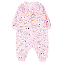 Load image into Gallery viewer, Baby Muslin Sleeping Sack Baby Sleeping Bag 1 Tog with Feet for Summer Cotton Swaddles Infant Wearable Blankets Long Sleeve Pajamas Romper Girls Boys 2-3 Years Pink Elephant